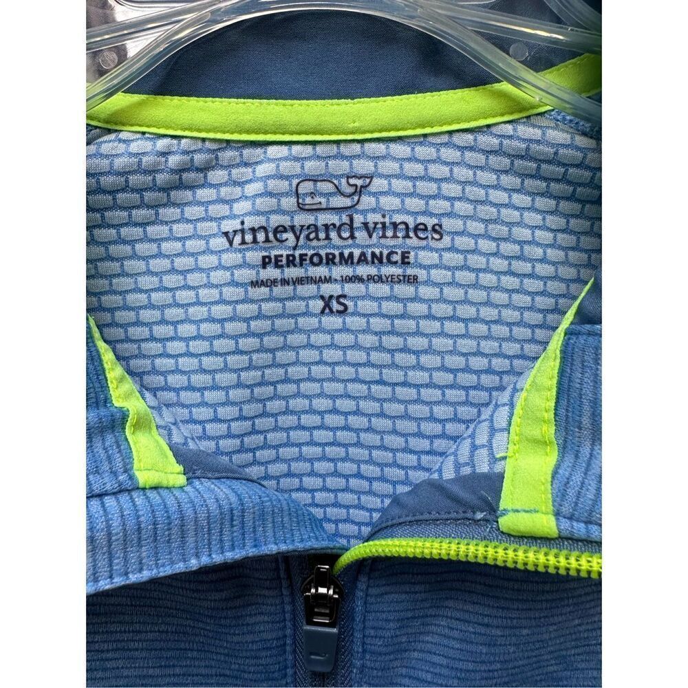 Vineyard Vines Performance long sleeve 1/4 zip blue shirt size XS #44-1724 - Picture 3 of 6